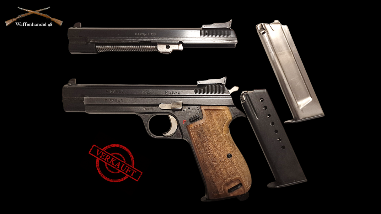Pistole SIG P210-6 inkl. Wechselsystem