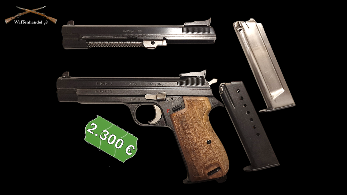 Pistole SIG P210-6 inkl. Wechselsystem